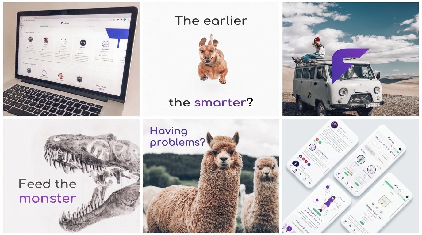 FindUpp - Networking Platform Collage